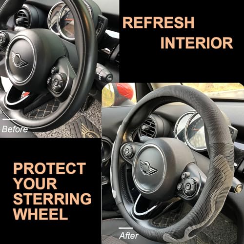 Large Size Comfy Grip Steering Wheel Cover 15.75 Inch