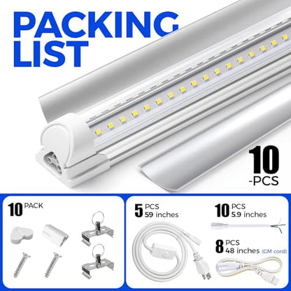 T8 LED Shop Lights 4FT (10 Count)