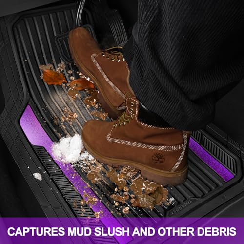 Heavy Duty Rubber Car Mats Metallic