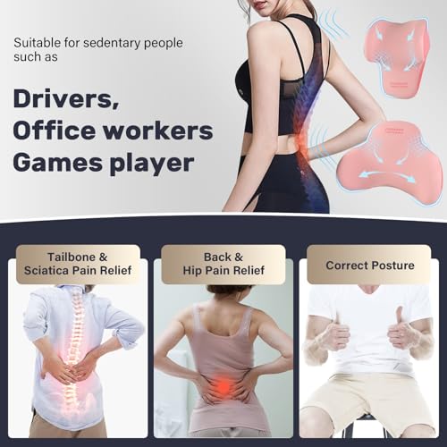 Lumbar Support and Headrest Pillow for Car