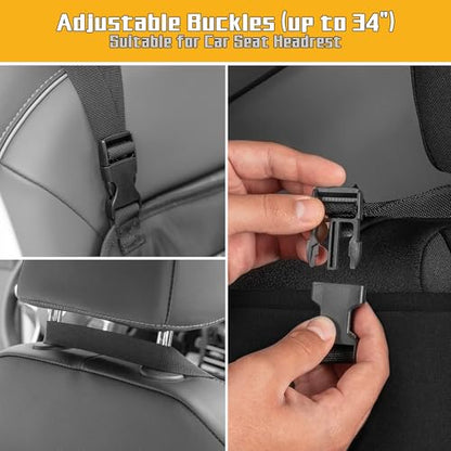 Car Front Seat Organizer with Accordion File Pocket