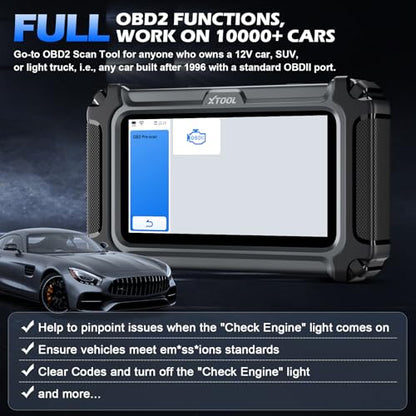 Car Scanner D5 OBD2 Scanner ABS SRS Check Engine Code Reader 10 Reset