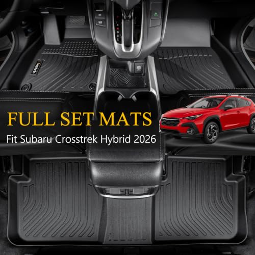 Floor Mats & Cargo Liner Backrest Mat for Subaru Crosstrek Hybrid 2026 All Weather Liners Custom Fit Subaru Crosstrek Hybrid 2026 Durable Accessories