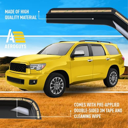 Extra Durable Window Deflectors in (4 Count)