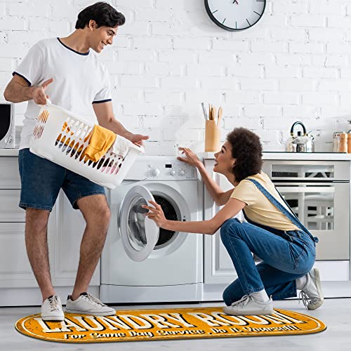 20" x 59" Oval Laundry Room Rug