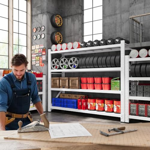 79” Wide Heavy Duty Metal Garage Shelving