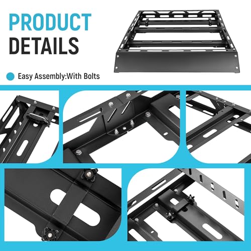 50" x 39" x 4.75" Roof Rack Cargo Basket W