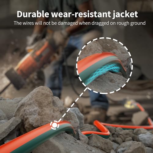 16 Gauge 50 ft Outdoor Extension Cord with Lighted End