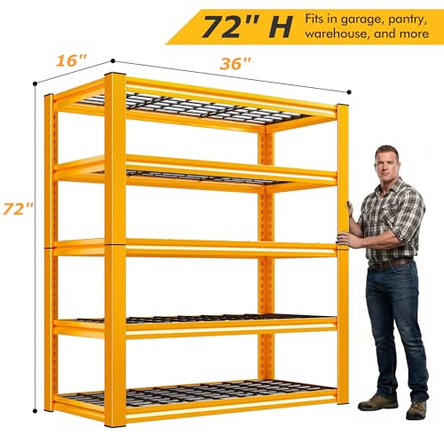 Orange Garage Shelving 3