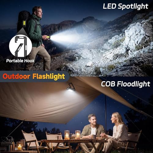 Rechargeable LED Magnetic Work Light 2 Pack