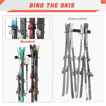 Wall Mounted Ski Rack