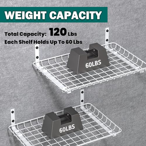 Garage Wall Shelves 12x18 Inch (2 Count)