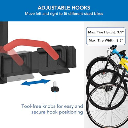 WheelsUp Bike Wall Mount with Shelf