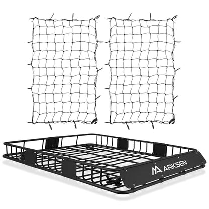 64" x 50" x 6" Extra Wide Roof Rack Basket with Extension
