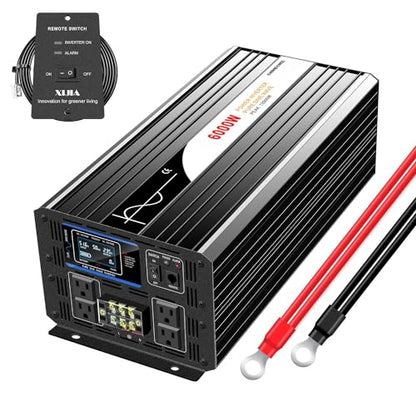 5000W Pure Sine Wave Inverter 12V DC to 120V AC Converter for Off