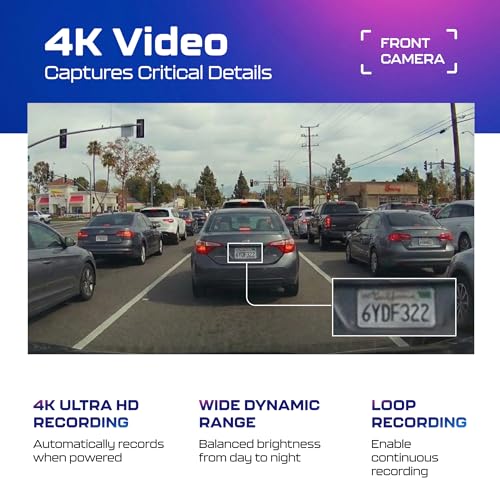 PG17 2CH Mirror Dash Cam 4K