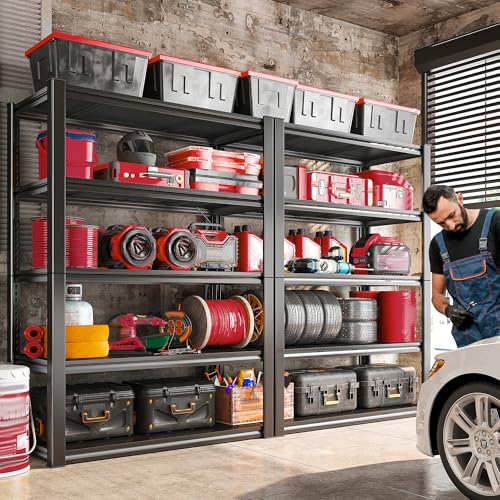 Storage Shelves 2000LBS Garage Shelving Heavy Duty (2 Count)