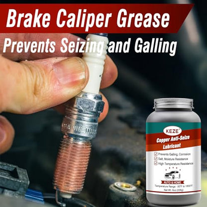 Anti Seize Lubricant Copper Grease High Temp Anti (8 Ounce)