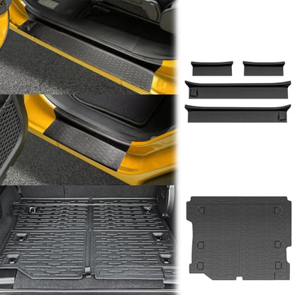 Trunk Mat with Door Sill Guards for 2018