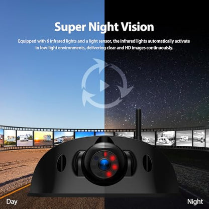 1080P 7" Wireless RV Backup Camera System