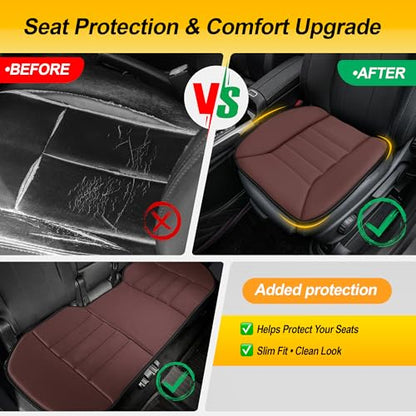 3 Piece Memory Foam Car Seat Cushion Set for Driving Comfort (3 Count)
