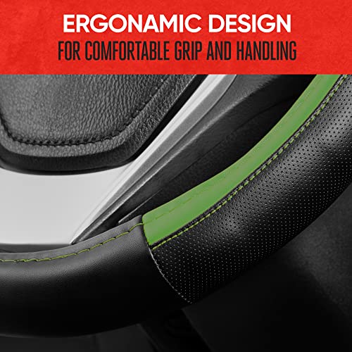 SportDrive Faux Leather Steering Wheel Cover