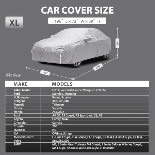 Sedan Car Cover Waterproof Heavy Duty Full Car Cover 184