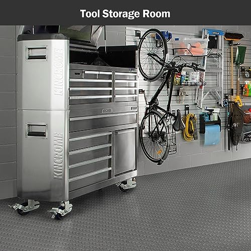 Garage Floor Rubber Mat 4Ft x 8.2Ft Rubber Flooring Rolls Dark Grey