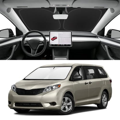Custom Fit Windshield Sun Shade for Toyota Sienna 2011