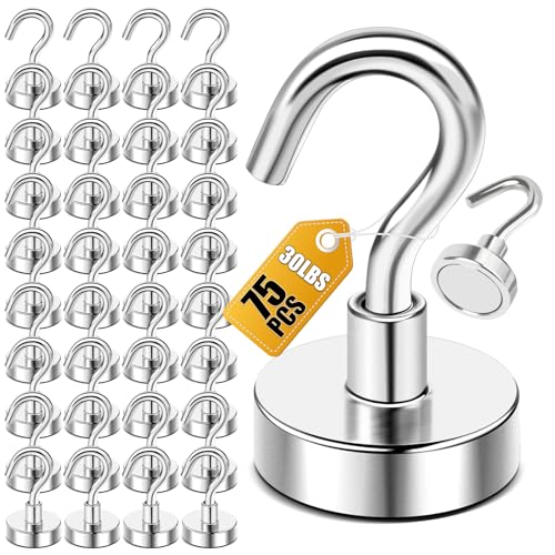 Magnetic Hooks (75 Count)