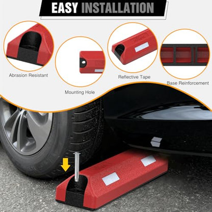 22 Inch Rubber Parking Curbs
