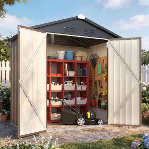 4' x 6' Outdoor Metal Storage Shed