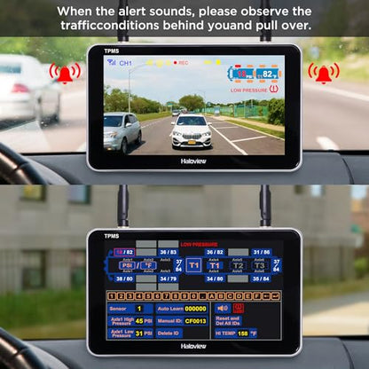 Byte Tango BT7 TPMS with 4 Sensors 1080P RV Wireless Backup Camera