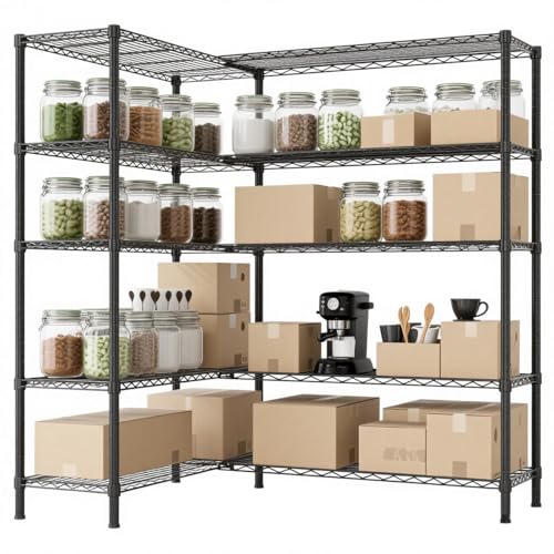 70" W Storage Shelves 1600LBS Heavy Duty Metal Shelving