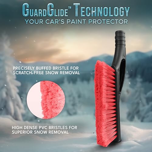 27" Aluminum Car Snow Scraper and Brush