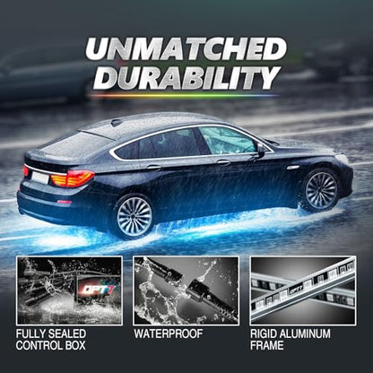Aura Pro RGB Aluminum Car Underglow Kit with App & Remote Control (4 Count)