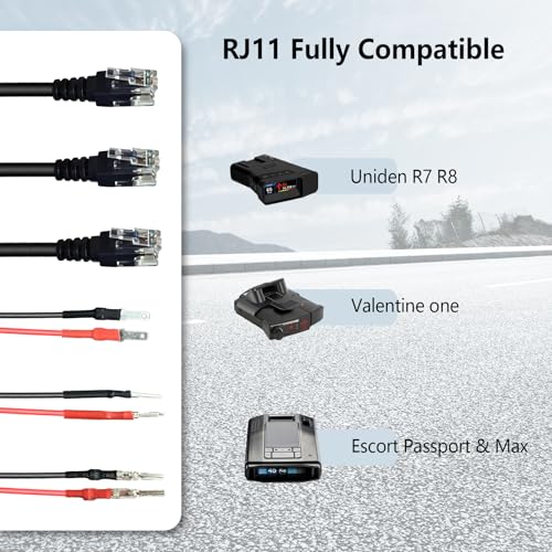 13.8" Radar Detector Hardwire Power Cord