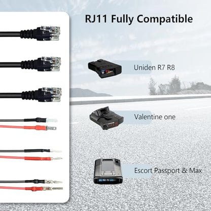 13.8" Radar Detector Hardwire Power Cord