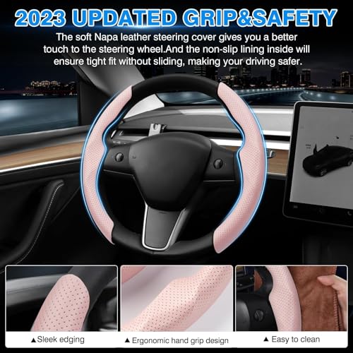 Custom Fit for Tesla Steering Wheel Cover