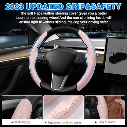 Custom Fit for Tesla Steering Wheel Cover