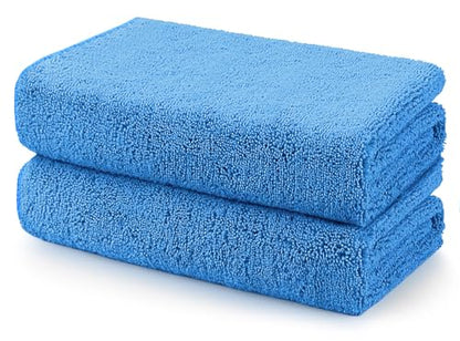 Professional Large Microfiber Car Drying Towels 2 Pack (2 Count)