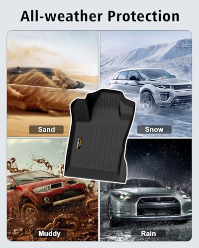 Floor Mats & Cargo Liner & Backrest Mat Custom for Jeep Compass 2017 (160 Ounce)