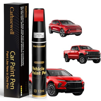 Red Hot(G7C/WA130X) Touch Up Paint for Chevrolet, Car Paint Pen Scratch Repair Two-In-One Touch Up Paint, Exact Color Match for Chevrolet Automotive Scratch Remover for Deep Scratches