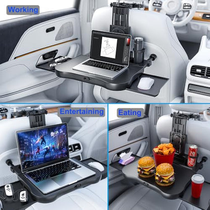 Car Back Seat Tray with Extendable Table