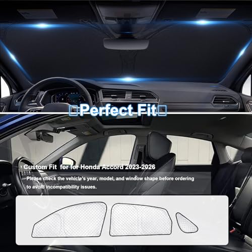 Thicken Sun Shades for Honda Accord 2023 (8 Count)
