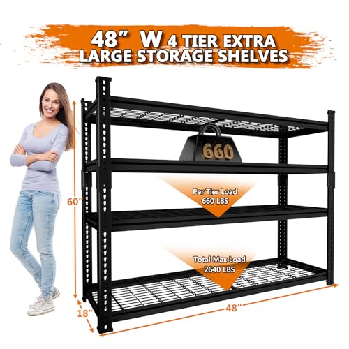 Storage Shelves Heavy Duty 2 PCS (2 Count)