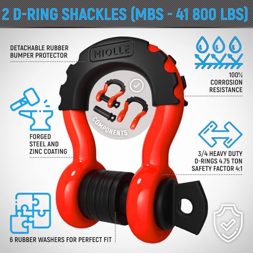 Gear Kinetic Recovery Tow Ropes for Any Recovery Situation (30 Foot)