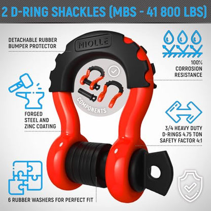 Gear Kinetic Recovery Tow Ropes for Any Recovery Situation (30 Foot)
