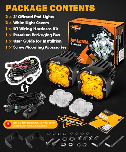 XP Ultra Series 3 Inch LED Light Pods Cube Off (2 Count)