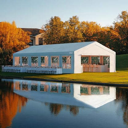 20'x40' Heavy Duty Party Tent Outdoor Canopy with Church Windows